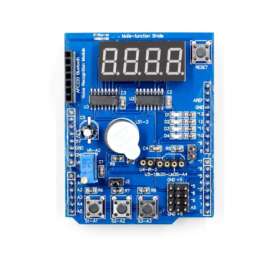Multifunctional expansion board kit based learning for arduino UNO r3 LENARDO mega 2560 Shield | Электронные компоненты и