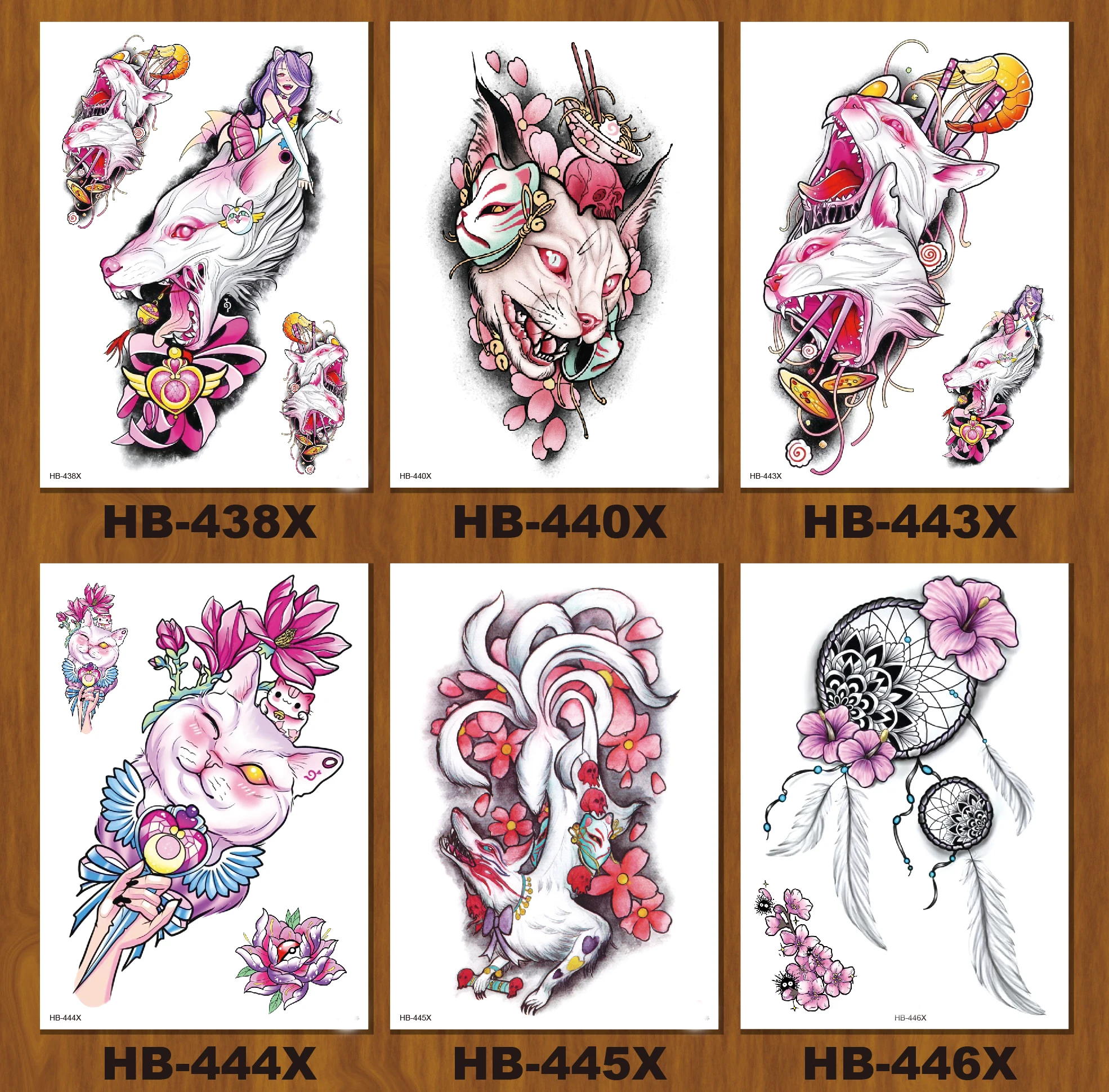 

Body Art Beauty Pink sexy Mysterious waterproof Temporary Tattoo Sticker 21x15cm