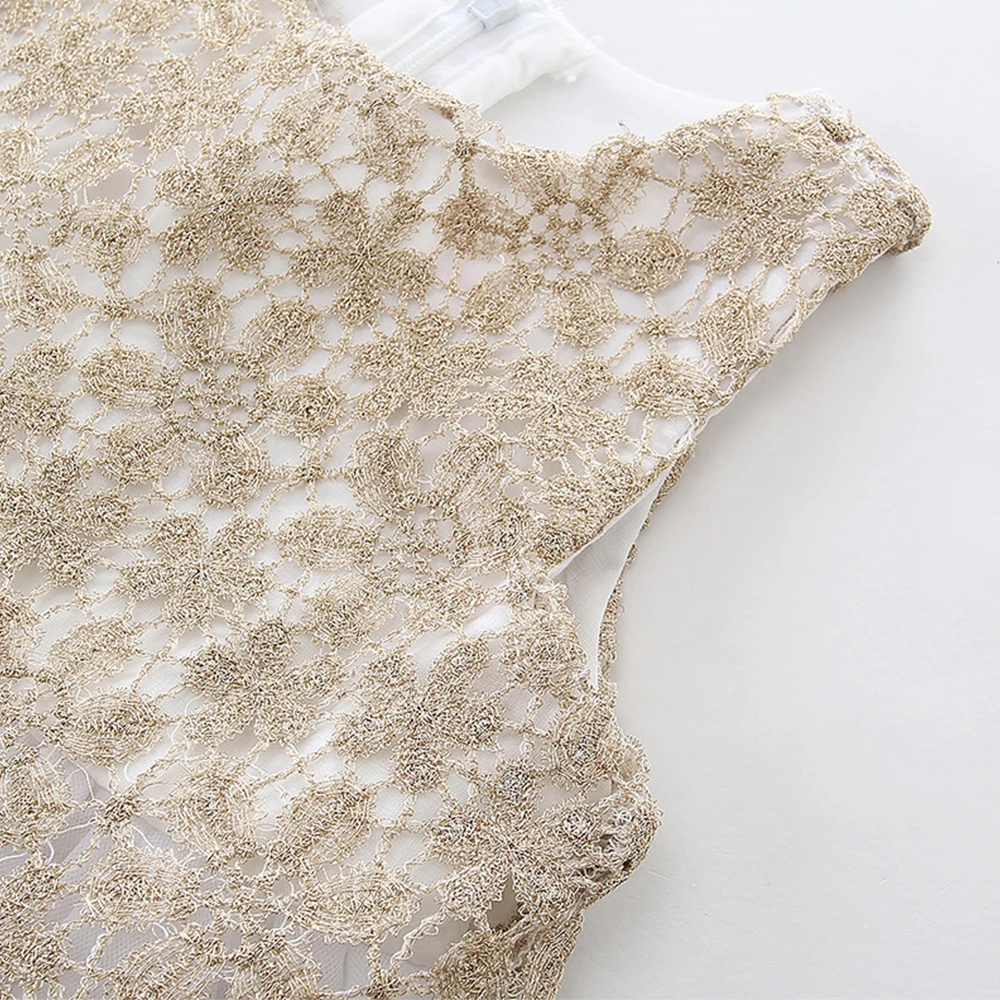 Платье для маленьких девочек LittleSpring цветочное кружевное шифоновое платье