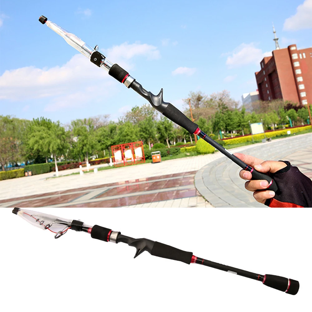 Карбоновая Выдвижная удочка короткая телескопическая для заброса приманки