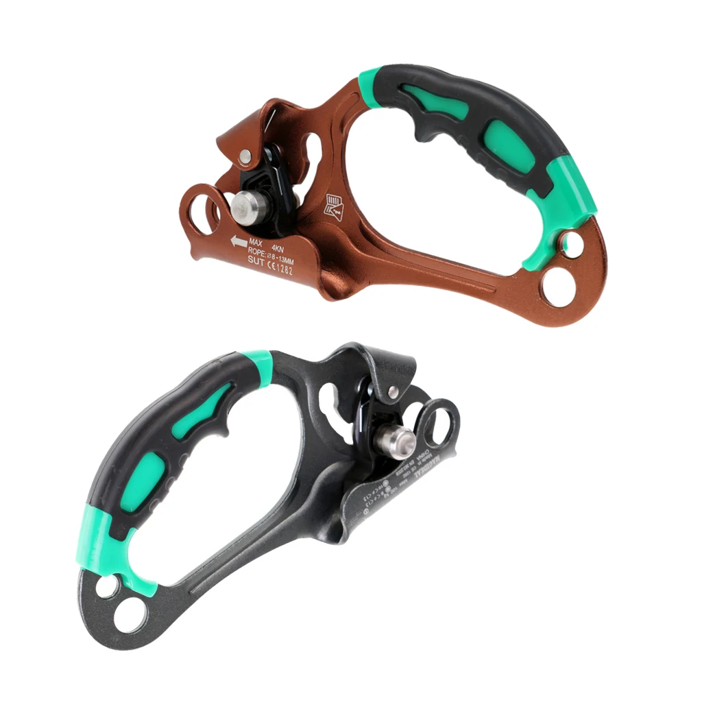 Сверхмощный скалолазание спуск спасение левое и правое ручное управление зажим