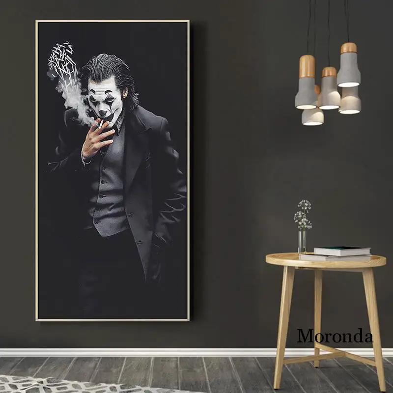 

Joker Poster Movie Star Portrait Figure Canvas Painting for Corridor Home Room Wall Art Decor Print and Poster Living Room Decor