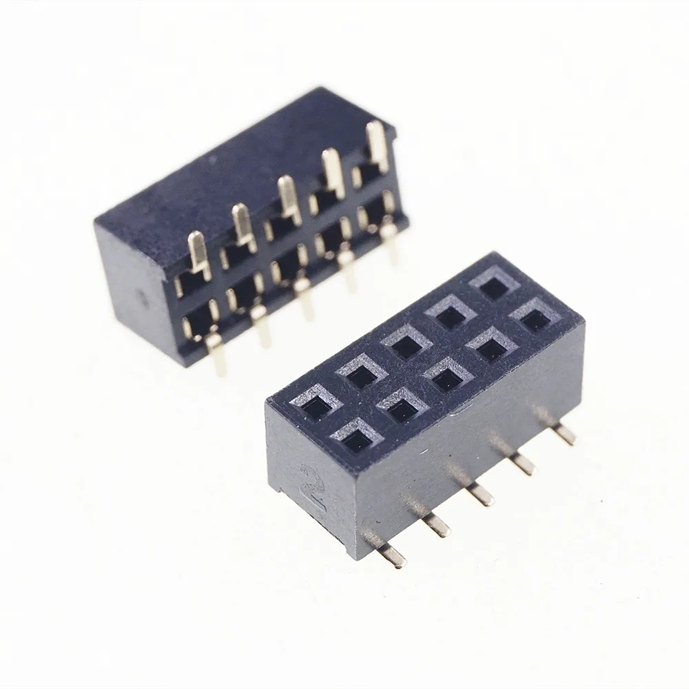 100 шт. 2x5 P 10 Pin 2 0 мм штырьковый штырь женский двухрядный SMT PCB поверхностное