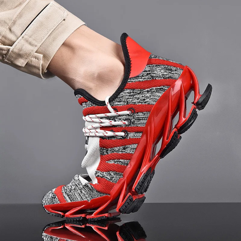 

Fashion Blade Sneakers Men Breathable Air Mesh Shoes Male Lace-Up Flat Trainers Spring Autumn High Quality Comfortable Shoes Men