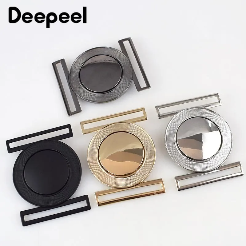 

2/5pcs 50mm Metal Alloy Belt Buckle Decor Buckles for Women's Coat Down Jacket DIY Clothing Hasp Bags Buttons Accessories