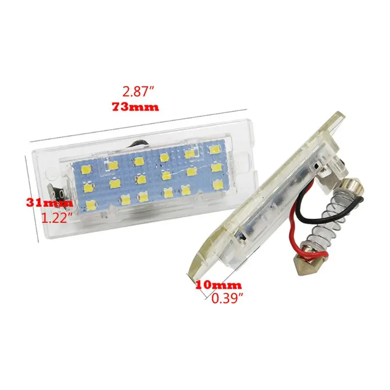 Белые светодиодные с CANbus номерной знак светильник лампа 18 SMD 3528 для BMW E53 X5 1999 2003 E83