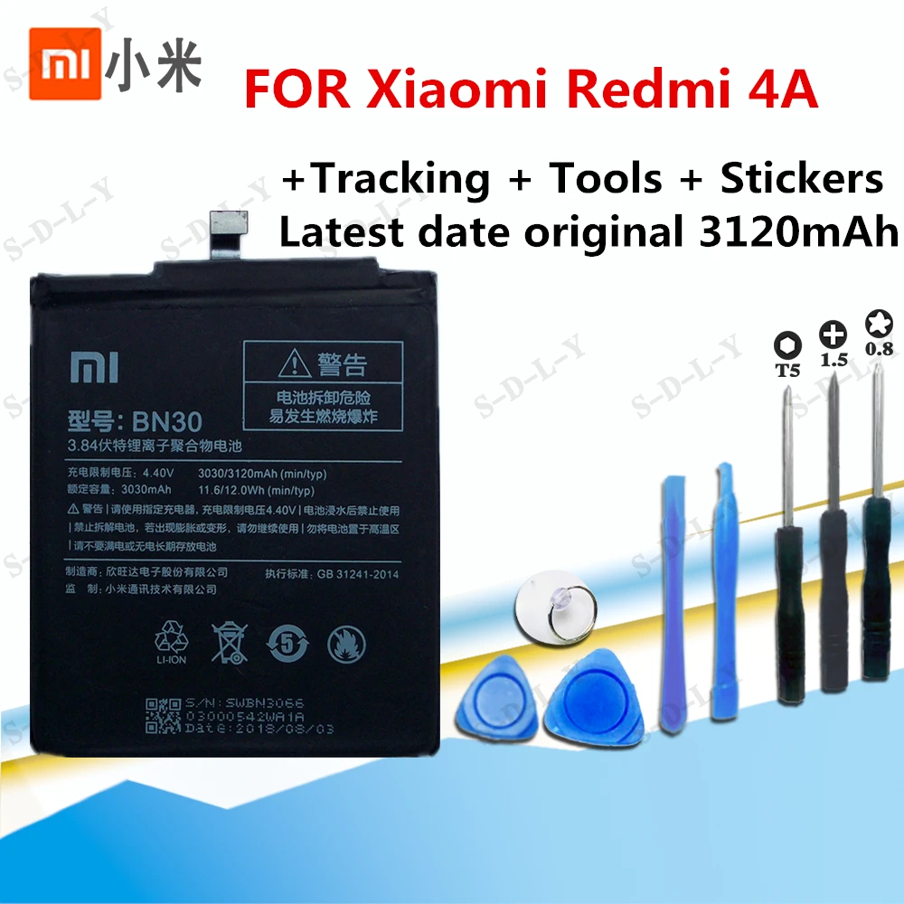 Оригинальный сменный аккумулятор XiaoMi для Xiaomi Mi Redmi Note Mix 2 3 3S 3X 4 4X 4A 4C 5 5A 5S 5X M5 6 6A 7 8 Pro