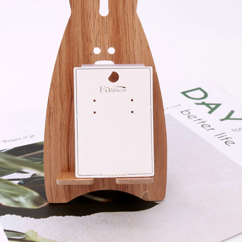 Модные прозрачные висячие серьги 5*7 см из ПВХ для ювелирных карт упаковочные