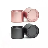 4pcsset portable multipurpose round mini seal metal tea can tinplate stretch candle can canisters candy jar aromatherapy box
