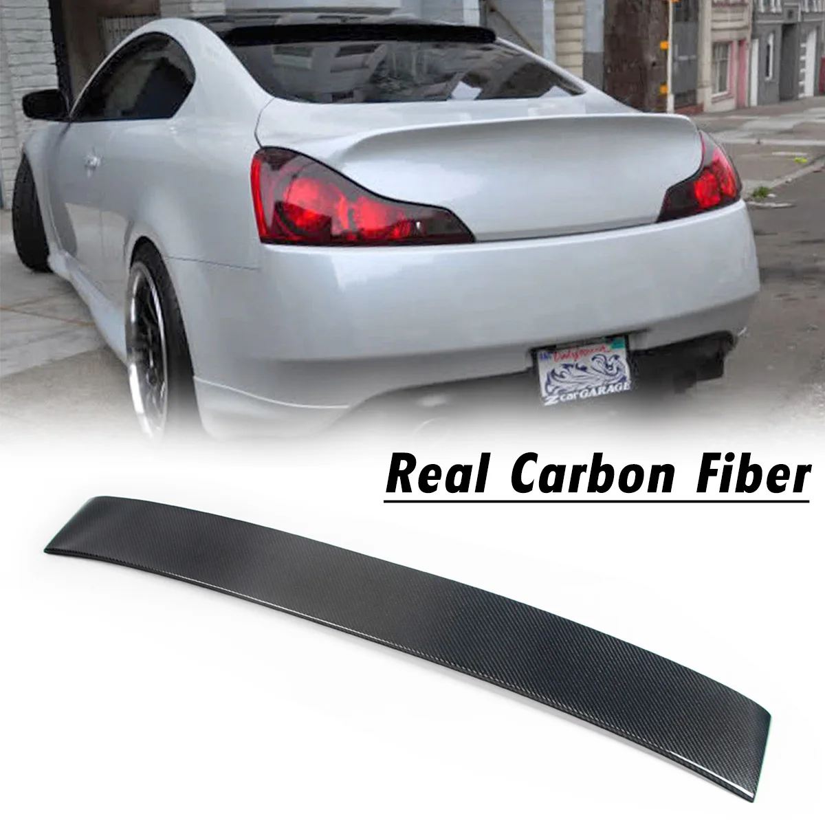 Спойлер на заднюю крышу из настоящего углеродного волокна задний багажник