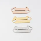 Зеркальные подвески из нержавеющей стали с полированным сердцем, подвески с двумя отверстиями для изготовления ювелирных изделий своими руками, Аксессуары для ожерелья, 20 шт.лот