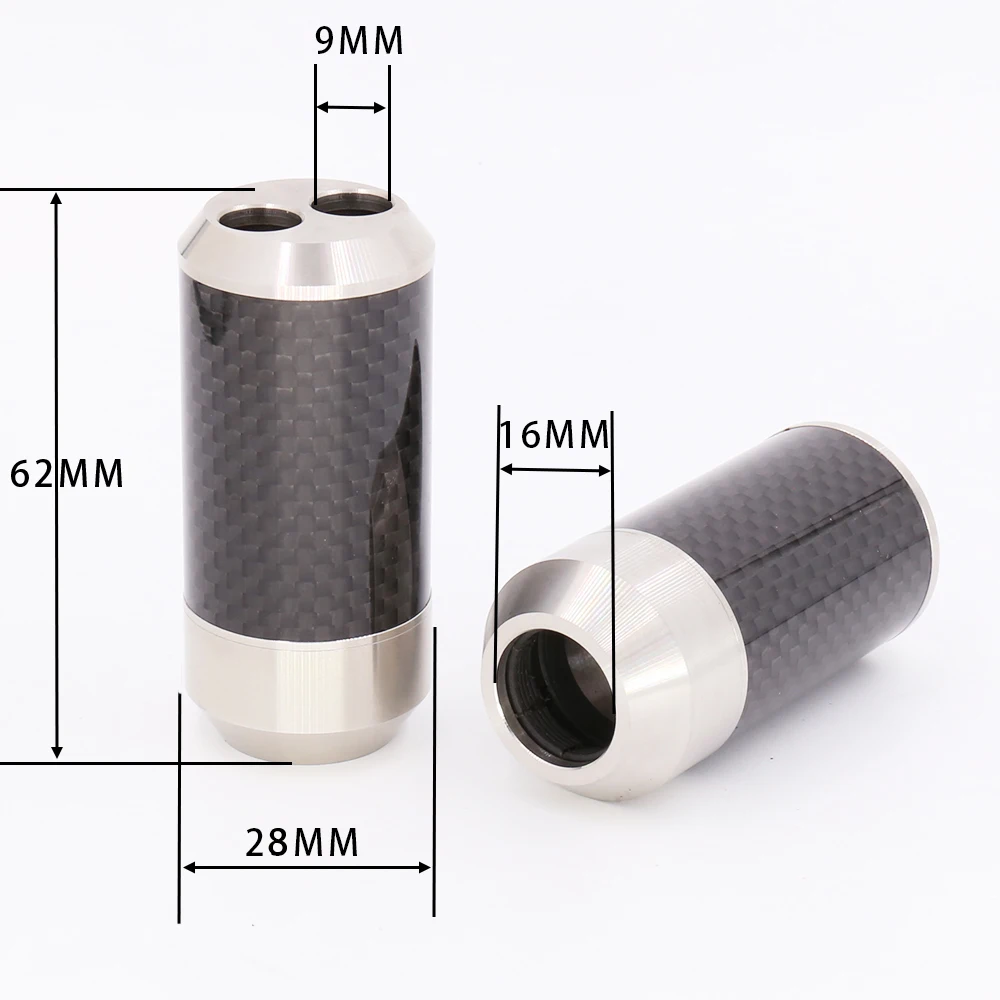4 Pcs CF1606 Stainless Steel Carbon Fiber Pants Boot Y Splitter 1to 2 For DIY Audio Speaker Cable HI-End