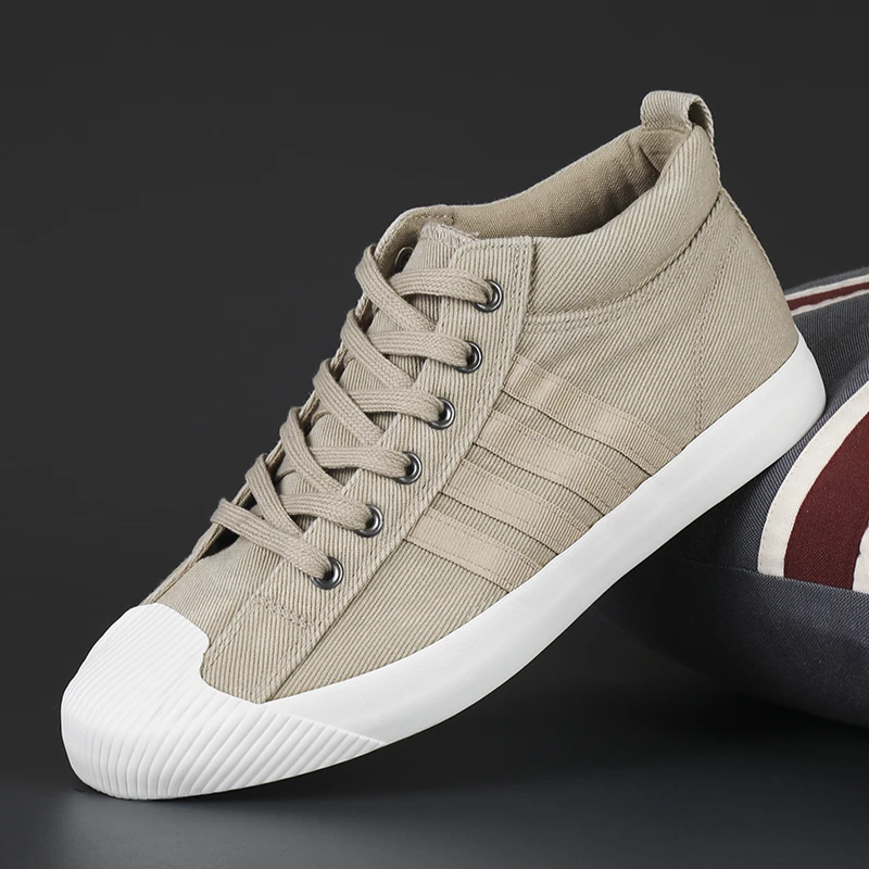 Кроссовки унисекс на резиновой подошве повседневные туфли из красной парусины