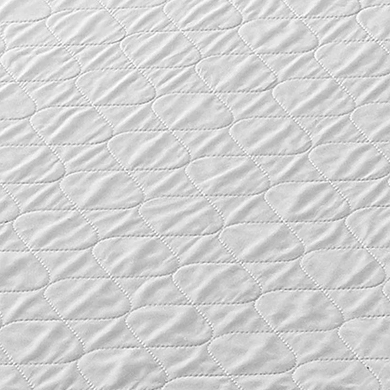 Хлопковый водонепроницаемый чехол для матраса однотонный белый дышащий