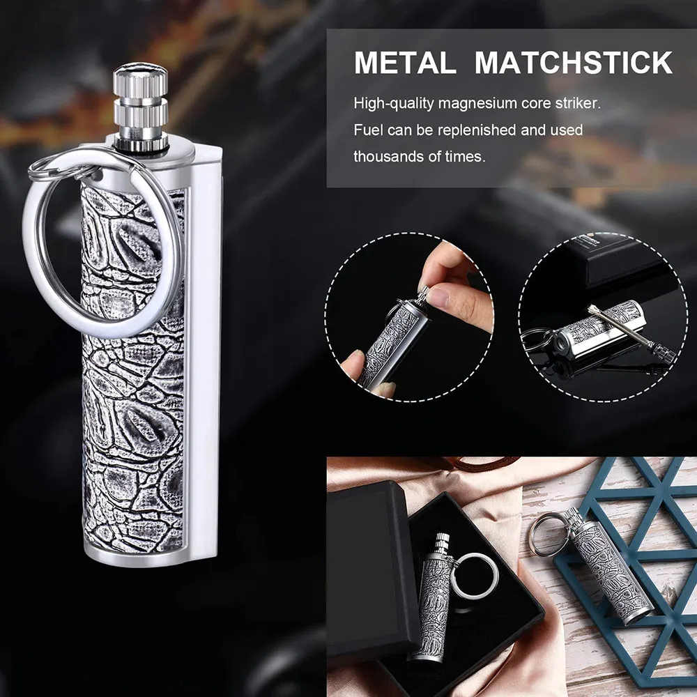 Новинка портативная Зажигалка в бутылке брелок с хлопковым сердечником