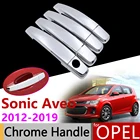 Автомобильные аксессуары, хромированная крышка внешней двери для Opel Chevrolet Sonic Aveo T300 Holden Barina 2012  2019 2013 2018, комплект отделки