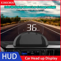 car electronic hud head up display obd gps obd2 universal rpm voltage mileage alarm driving car windscreen speed projector