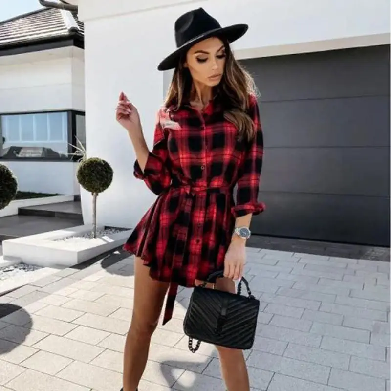 

Odinokov Ladies Long Shirt Dress Women Casual Holiday Spring Summer Dress Female Button lace A-line Loose Women Dress Vestidos