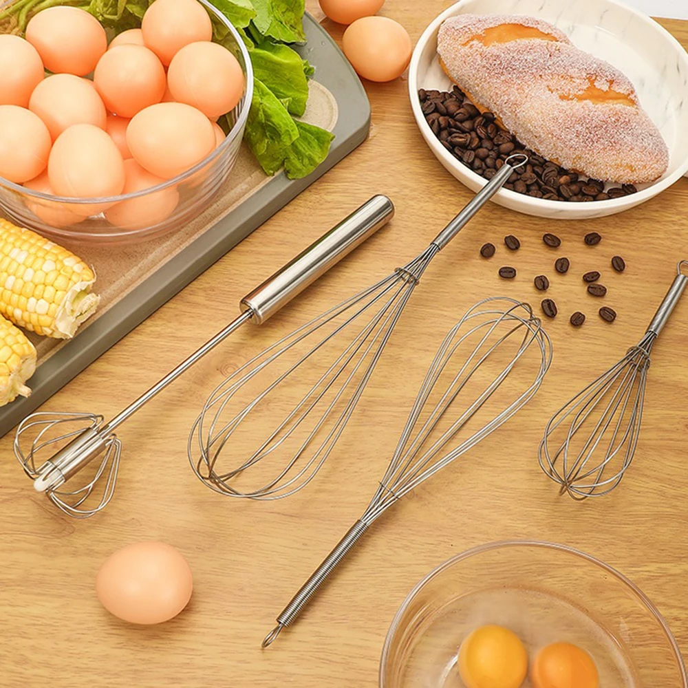 

3-12 Inch Multifunctional Rotary Manual Egg Beater Mixer Mini Kitchen Egg Whisk Bake Tool Egg Agitator Eco-Friendly Egg Mixer