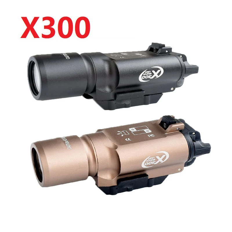 

Тактическая вспышка X300, белый светодиодный светильник для оружия, Охотничья винтовка, аксессуар для длинных съемок, крепление для пистолет...