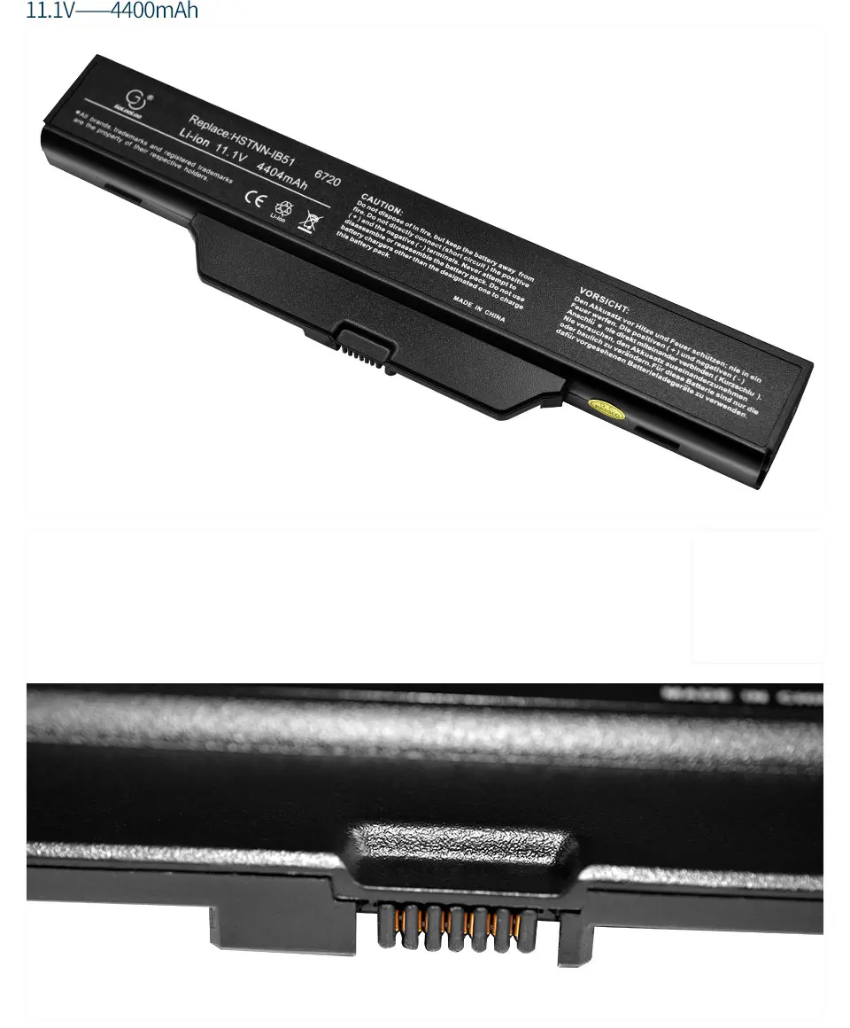 5200 мАч 11,1 В 6 ячеек Батарея для COMPAQ 510 511 610 615 6735S 6720S 6730S 6820S 6830S для струйного принтера Hp HSTNN-IB51 HSTNN-IB62