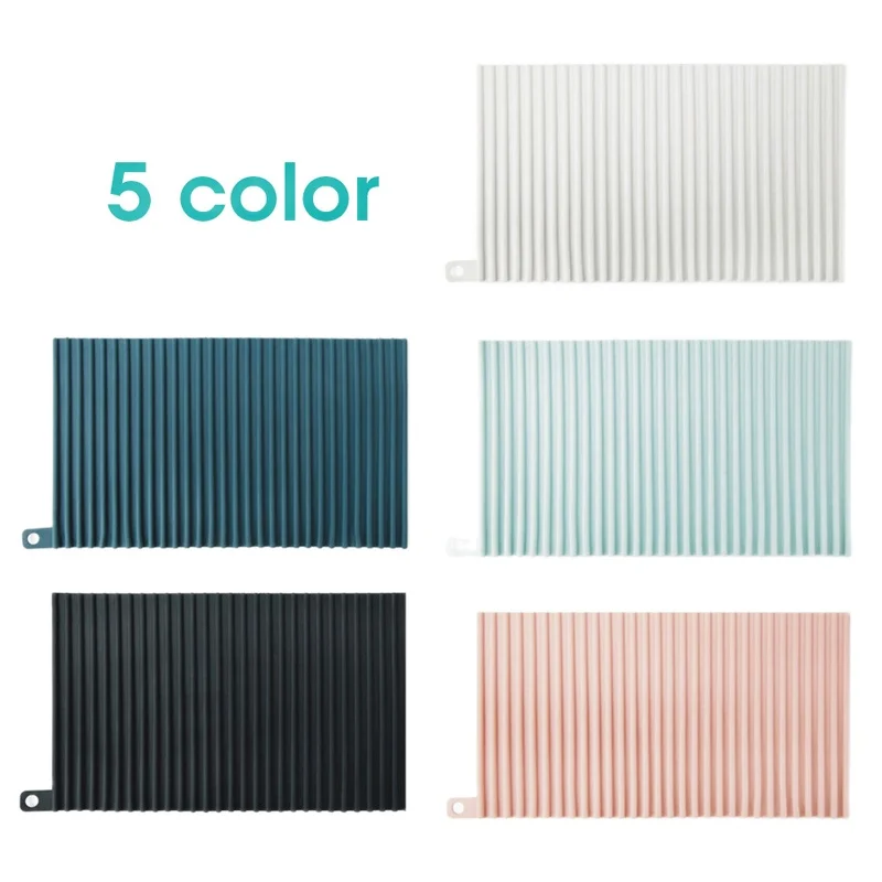 5 цветов Нескользящие столовые приборы коврик для сушки кухонных сливных