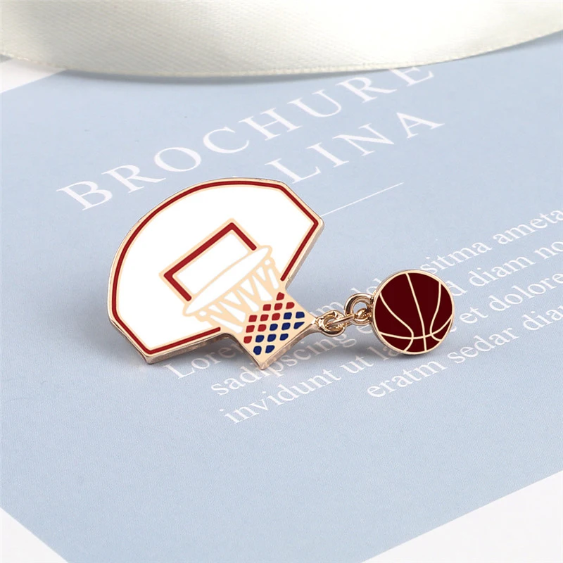 Спортивная металлическая эмалированная булавка для настольного тенниса