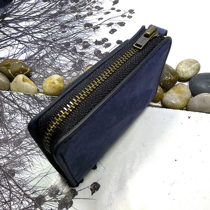 Тонкий поясной кошелек Blongk для мужчин и женщин миниатюрная сумка на молнии из