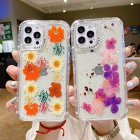 sumkeymi exquisite flower transparent phone case for iphone 13 pro max 12 11 pro max 8 7 plus xr xs shockproof frame soft cover