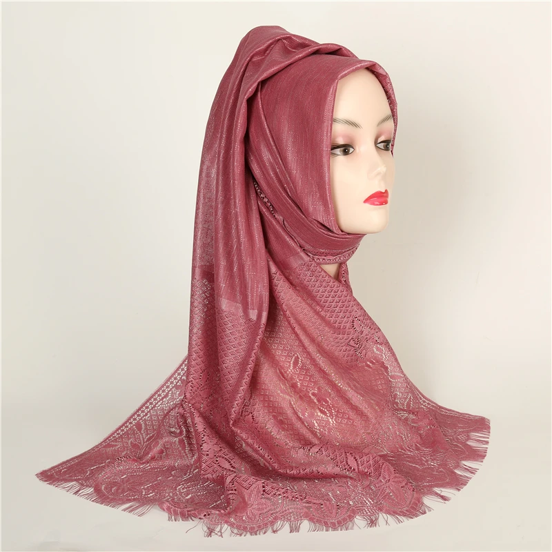 100 шт./лот женский хиджаб шарф фуляр однотонные хлопковые шарфы женские