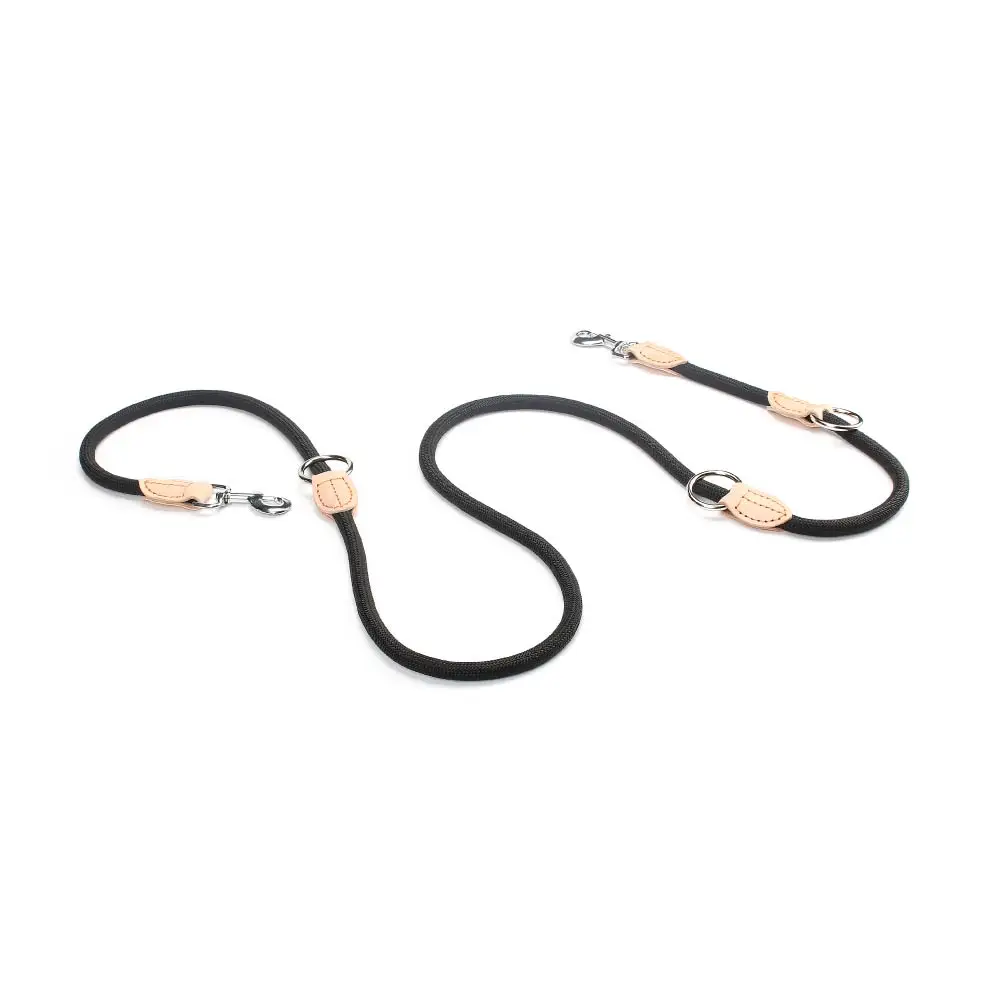 Новый двойной поводок P цепи воротник для двух собак поводки из нейлона