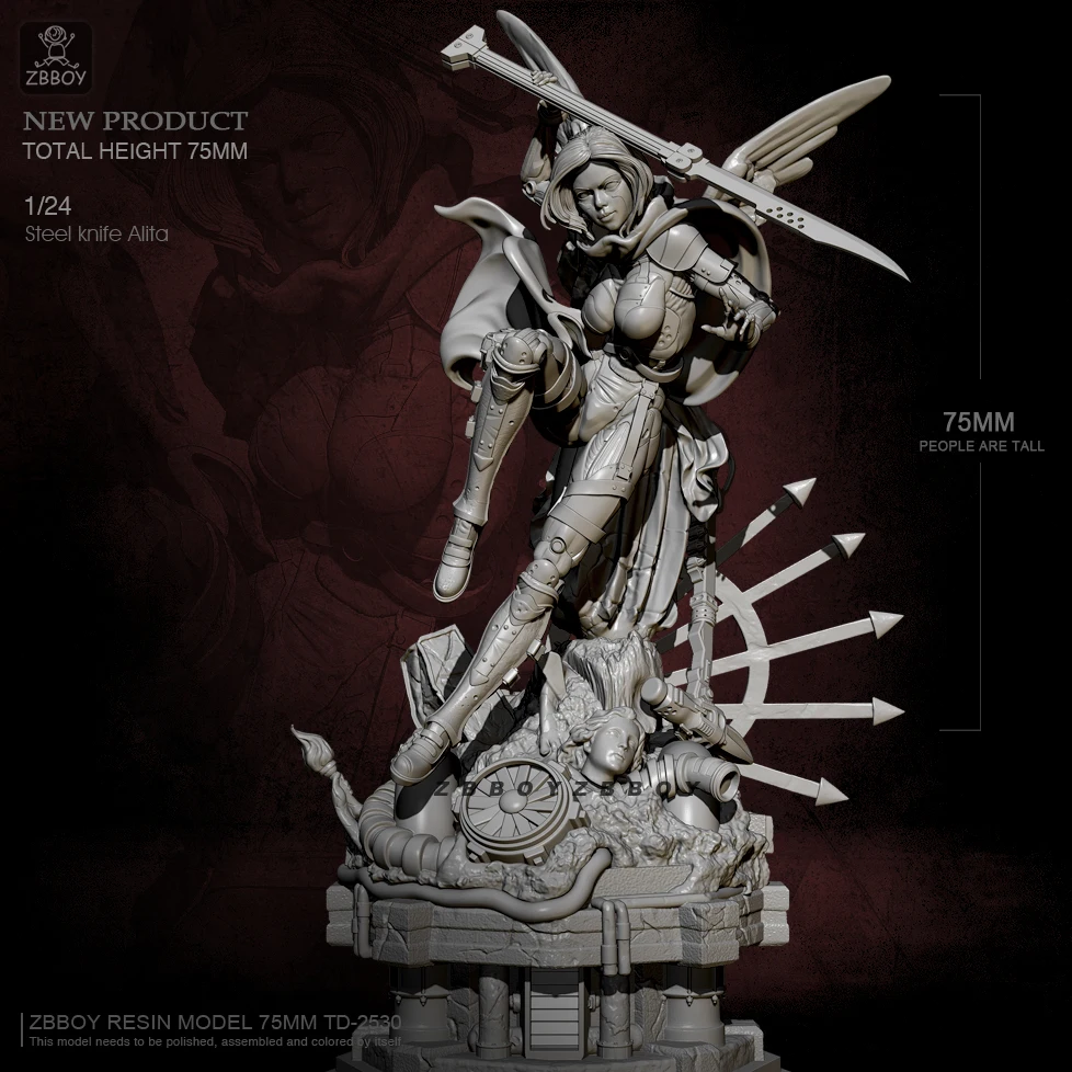 

1/24 Resin model kits figure colorless and self-assembled TD-2530