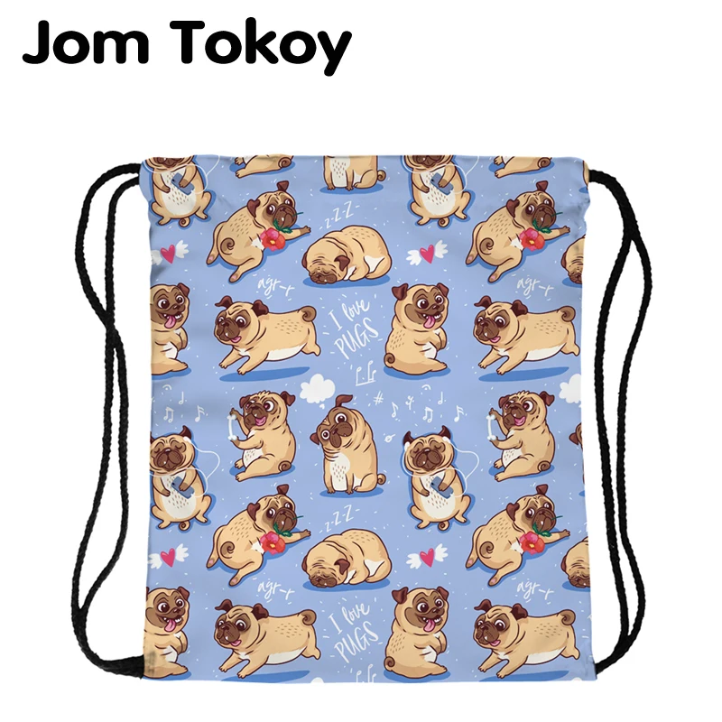 Новый Модный женский рюкзак JomTokoy на шнурке дорожный с мультяшным принтом собаки