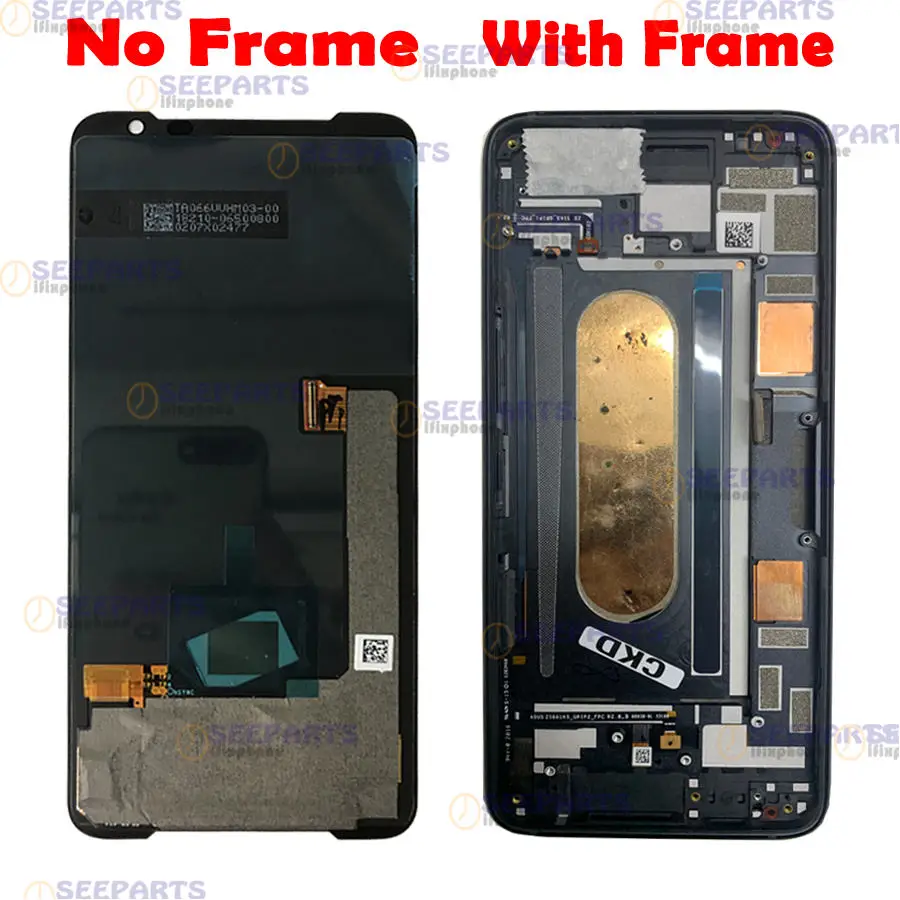 Sensor de cristal Original para Asus ROG Phone 3, pantalla LCD de 6,59 pulgadas, montaje de digitalizador con pantalla t&aacute;ctil para Asus ZS661KS-1