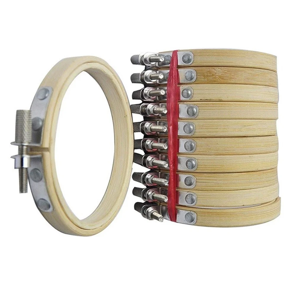 Кольцо для вышивки с бамбуковой рамкой 1 шт. 8 см|Швейные инструменты и аксессуары|