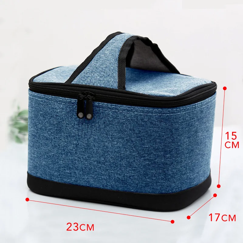 New fashion denim lunch bag thermal food insulated kids women or men casual cooler thermo picnic box | Багаж и сумки
