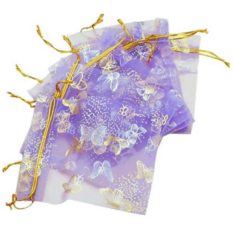 

Organza Gift Bags Jewellery Drawstring Pouches Wedding Party Candy 10X12cm 25Pcs