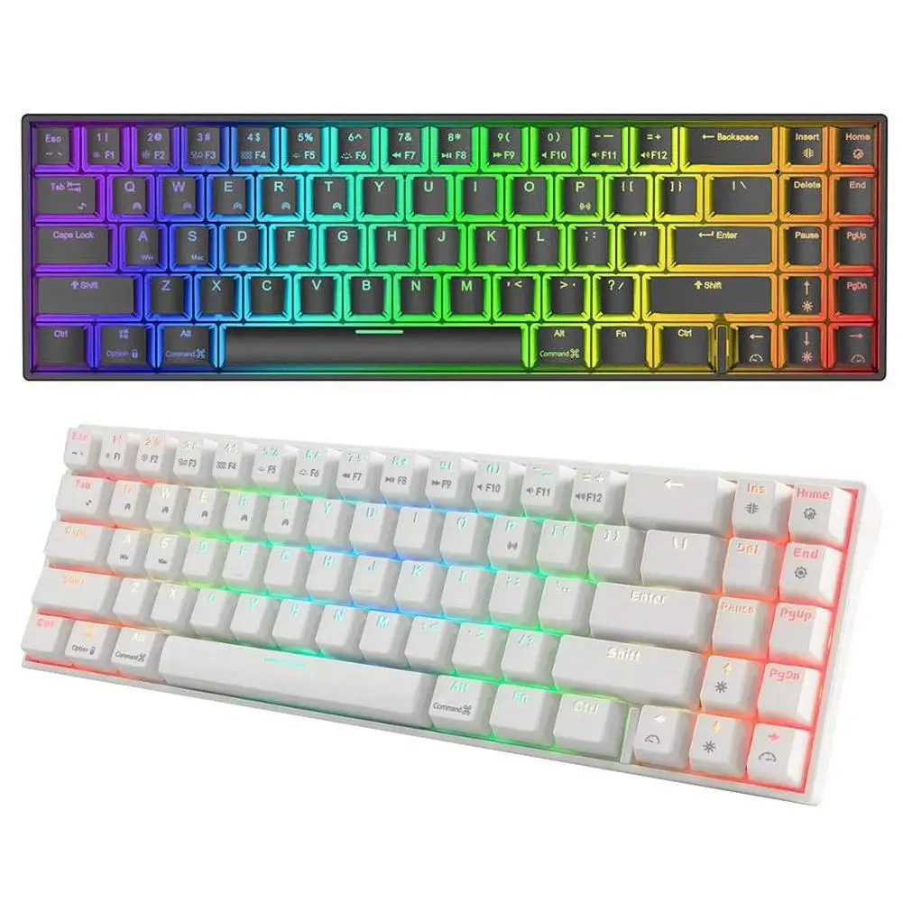 Беспроводная игровая механическая клавиатура RK71 Bluetooth 71 клавиши RGB подсветка для