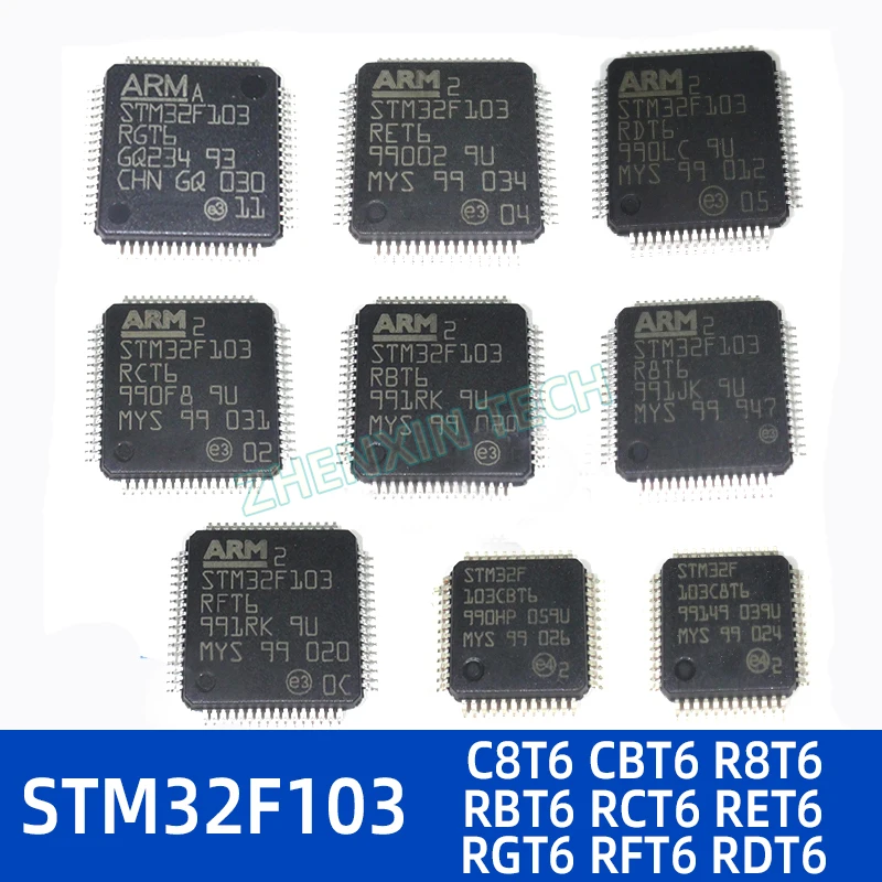 STM32F103C8T6 STM32F103CBT6 STM32F103RBT6 STM32F103RCT6 STM32F103RET6 STM32F103RGT6 GD32F103C8T6 GD32F103RCT6 Series STM32 Chip
