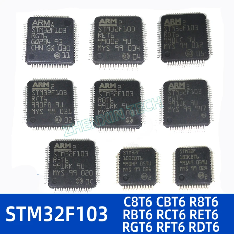 Чип STM32F103C8T6 STM32F103CBT6 STM32F103RBT6 STM32F103RCT6 STM32F103RET6 STM32F103RGT6 GD32F103C8T6 GD32F103RCT6 Series STM32 - купить по