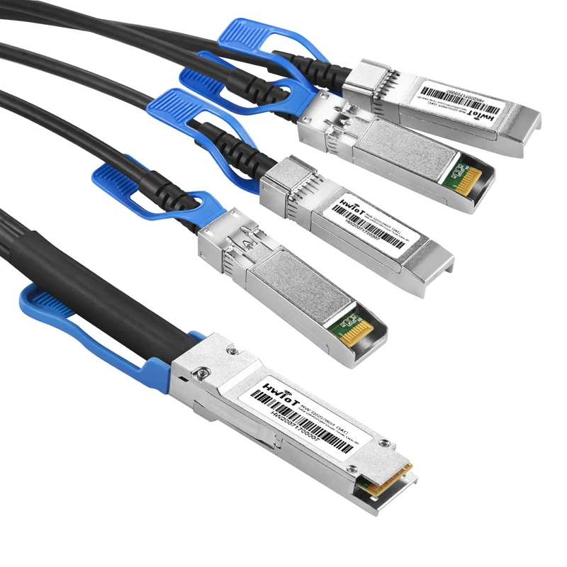 Пассивный медный кабель прямого подключения 100G QSFP28 к 4xSFP28 0 3 м до 7 совместимый с