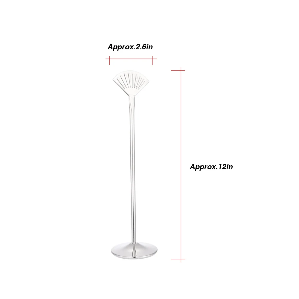 Новый Веерообразный стол 8 дюймов 12 из нержавеющей стали подставка для меню