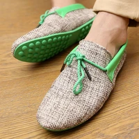 loafers shoes chaussure homme zapatos non leather casual scarpe uomo buty spring summer plates schuhe flats hemp comfortable