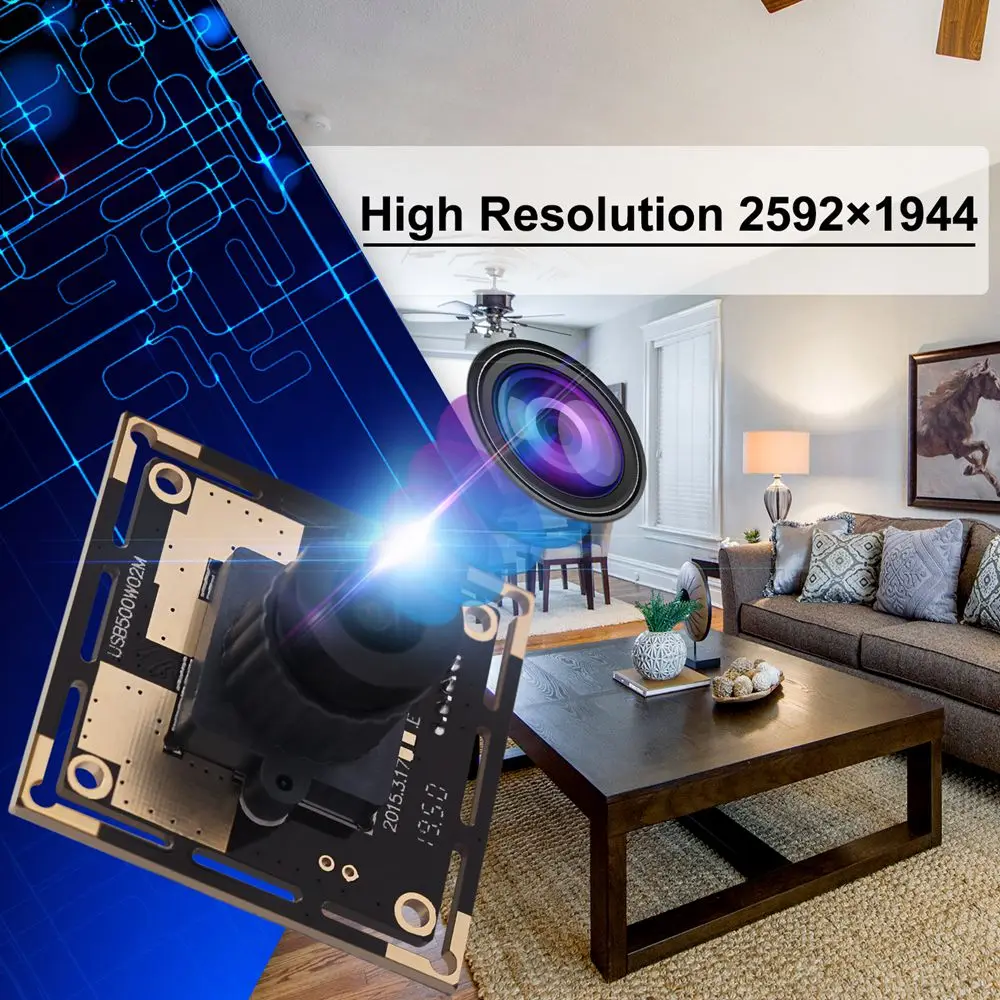 ELP 2 1 мм Широкий формат Mjpeg 5 мегапиксельная Hd камера видеонаблюдения Камера для