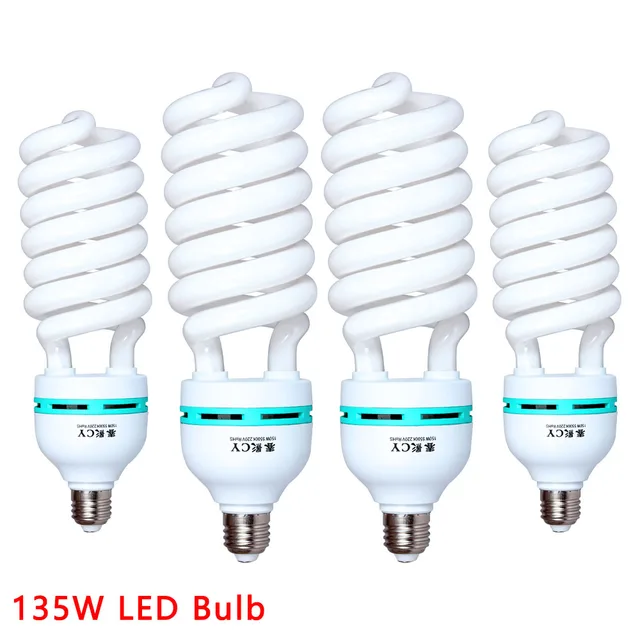 SH 135W LED Lighting Bulbs Photography Video Light Lamp Light Bulb Daylight E27 Socket For Softbox Photo Video Studio 1