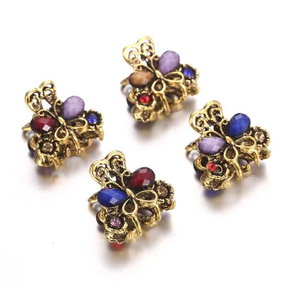 Mini Butterfly Headwear Hair Claws Clip Pearls Hairpins For Women Girls Hairpin Clamp Crab Accessories | Украшения и аксессуары
