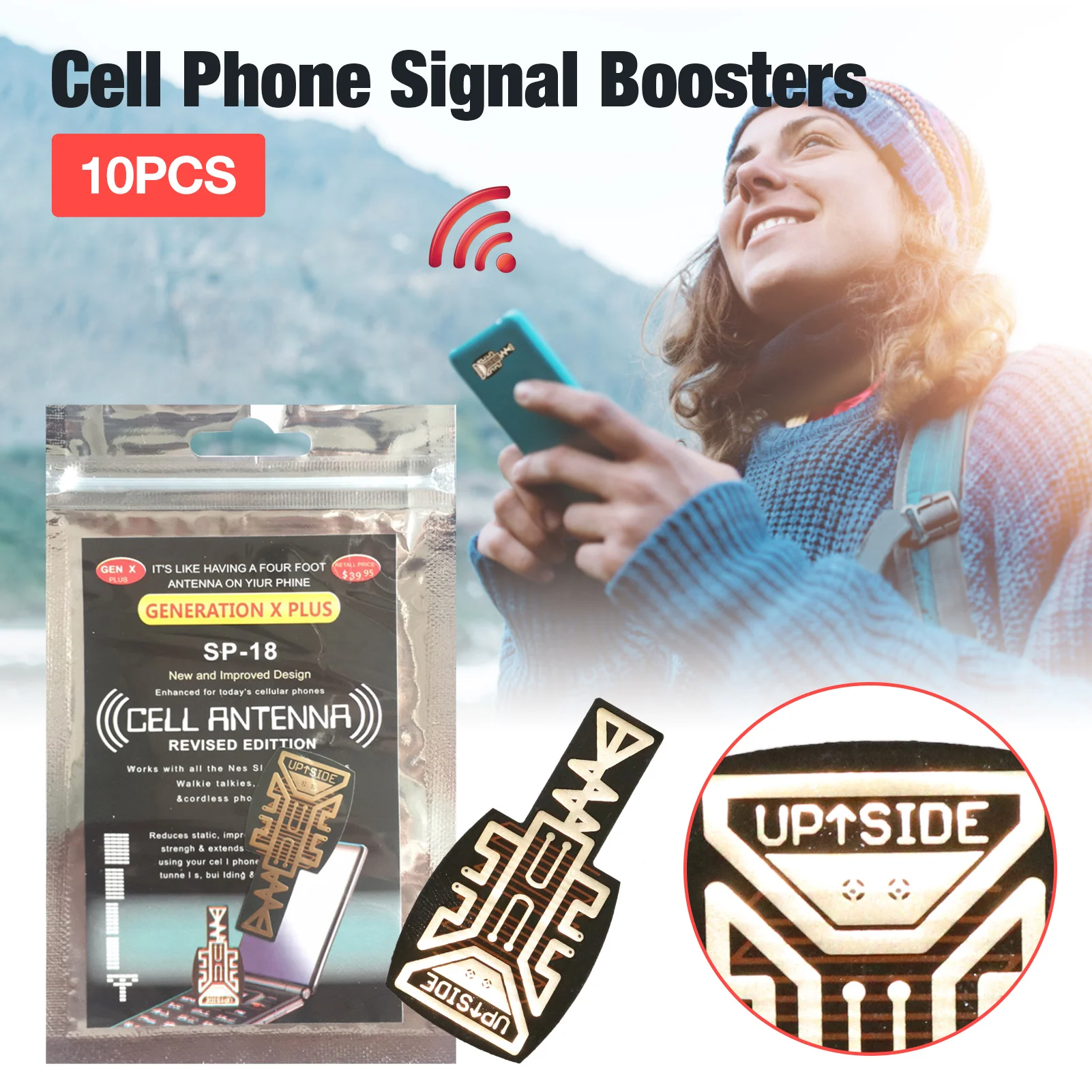 

10Pcs Cell Phone Signal Boosters Stickers Phone Antenna Amplifier