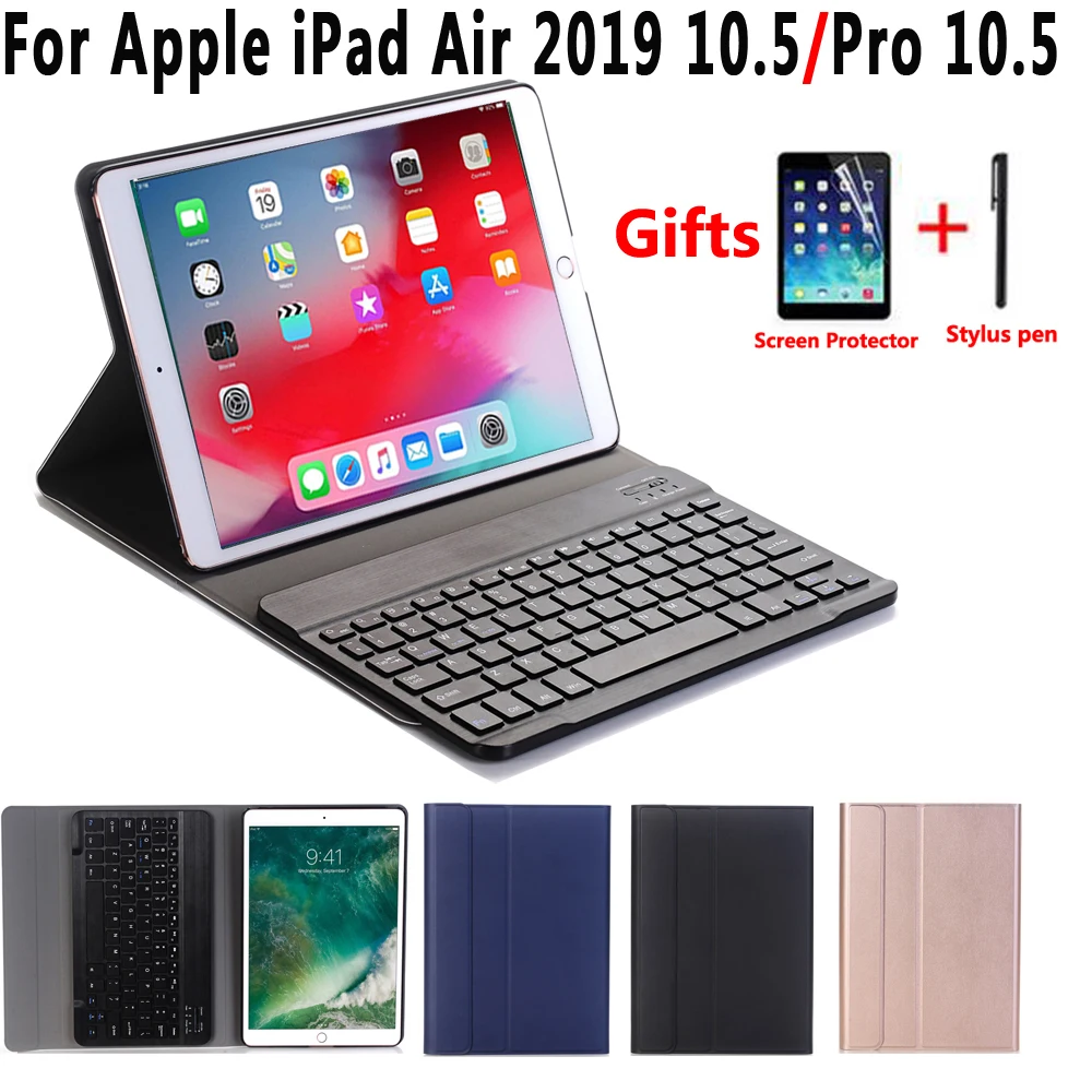 Английский Испанский Русский Bluetooth клавиатура чехол для Apple iPad Air 2019 3 3rd 10 5 A2152 A2153