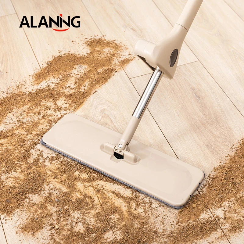 Телескопическая напольная плоская Швабра волокнистая ткань для домашнего