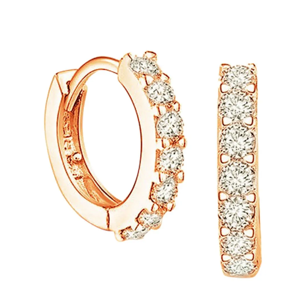 Женские/мужские винтажные серьги гвоздики с кристаллами круглые геометрической